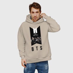 Мужское худи Oversize хлопок BTS young boys - фото 2