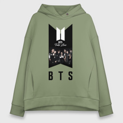 Женское худи Oversize хлопок BTS young boys