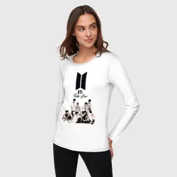 Женский лонгслив хлопок BTS - young boys - фото 2