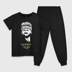 Akhmat fight club - Ахмат Кадыров – Детская пижама хлопок с принтом купить со скидкой в -9%