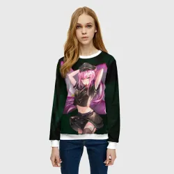 Женский свитшот 3D Лотос Zero Two -  Darling in the Franxx - фото 2