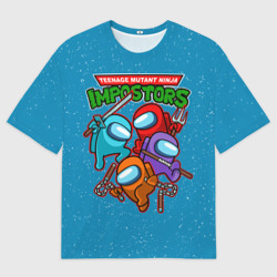 Женская футболка oversize 3D Impostors Ninja