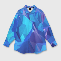 Мужская рубашка oversize 3D Neon crystalls