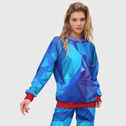 Женский костюм с толстовкой 3D Neon crystalls - фото 2