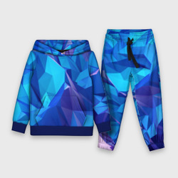 Детский костюм с толстовкой 3D Neon crystalls