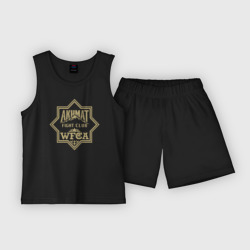 Akhmat Fight Club WFCA - emblem – Детская пижама с шортами хлопок с принтом купить со скидкой в -20%