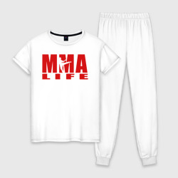 Женская пижама хлопок MMA life