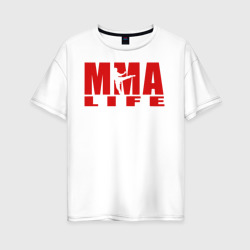 Женская футболка хлопок Oversize MMA life