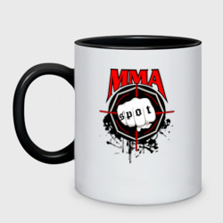 Кружка двухцветная MMA - sport