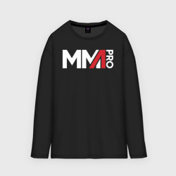 Женский лонгслив oversize хлопок MMA logo