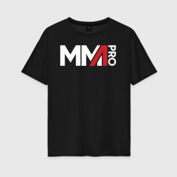 Женская футболка хлопок Oversize MMA logo