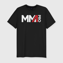 Мужская футболка хлопок Slim MMA logo