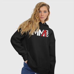 Женское худи Oversize хлопок MMA logo - фото 2