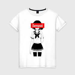 Женская футболка хлопок Senpai girl