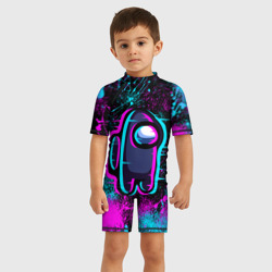 Детский купальный костюм 3D Neon Among Us неон Амонг АС - фото 2