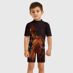 Детский купальный костюм 3D One Piece. Портгас Д. Эйс - фото 2