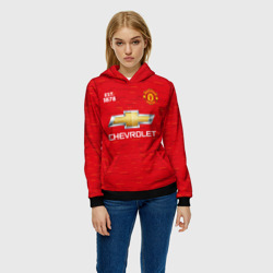 Женская толстовка 3D Manchester united 20-21 - home - фото 2