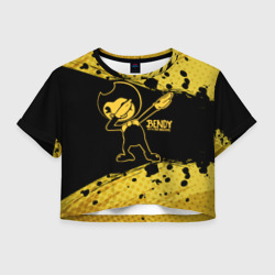 Женская футболка Crop-top 3D Bendy and the Ink machine
