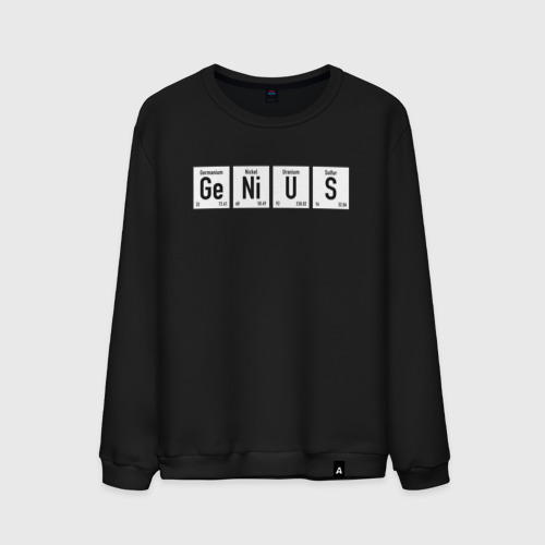 Мужской свитшот хлопок Genius, цвет черный