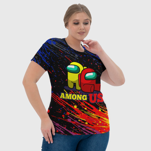Женская футболка 3D Among Us, цвет 3D печать - фото 6