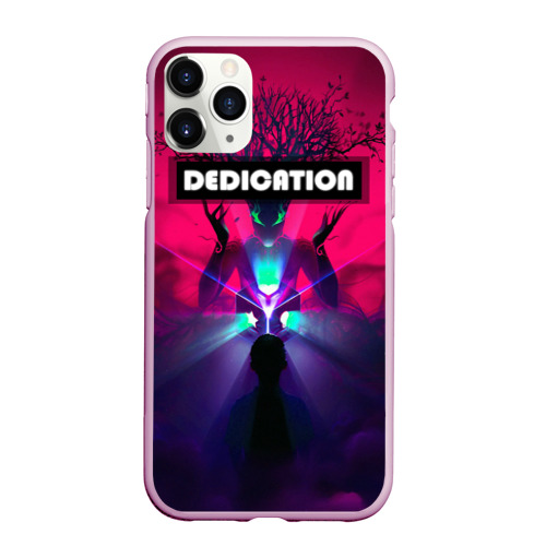 Чехол для iPhone 11 Pro Max матовый DEDICATION, цвет розовый