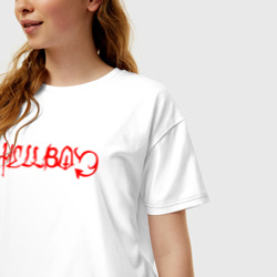 Женская футболка хлопок Oversize LIL Peep hellboy - фото 2