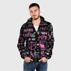 Мужская ветровка 3D LIL Peep паттерн - фото 2