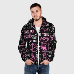 Мужская ветровка 3D LIL Peep паттерн - фото 2