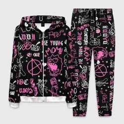 Мужской костюм 3D LIL Peep паттерн