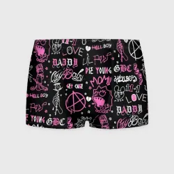 Мужские трусы 3D LIL Peep паттерн