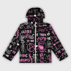 Женская ветровка 3D LIL Peep паттерн