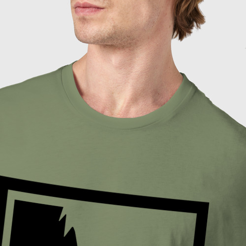 Мужская футболка хлопок Mob psycho 1000%, цвет авокадо - фото 6