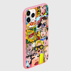 Чехол для iPhone 11 Pro Max матовый Pop Art комикс паттерн - фото 2