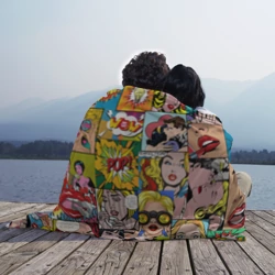 Плед 3D Pop Art комикс паттерн - фото 2