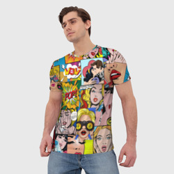 Мужская футболка 3D Pop Art - фото 2