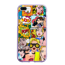 Чехол для iPhone 7Plus/8 Plus матовый Pop Art