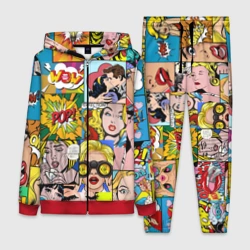 Женский костюм 3D Pop Art комикс паттерн