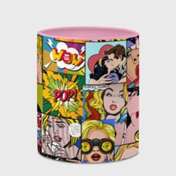 Кружка с полной запечаткой Pop Art комикс паттерн - фото 2