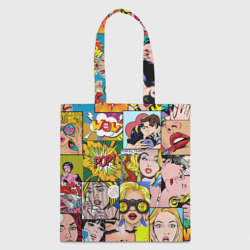Шоппер 3D Pop Art комикс паттерн