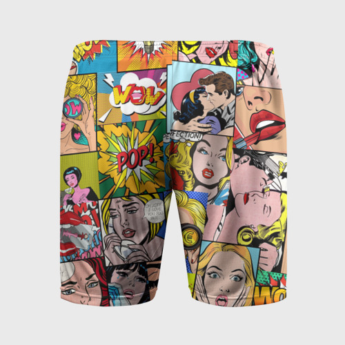 Мужские шорты спортивные Pop Art, цвет 3D печать - фото 2