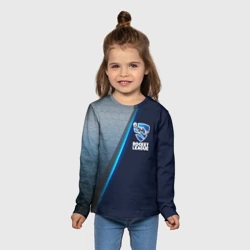 Детский лонгслив 3D Rocket league logo - фото 2