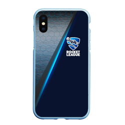 Чехол для iPhone XS Max матовый Rocket league logo