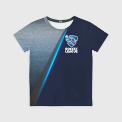Детская футболка 3D Rocket league logo