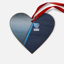 Деревянная игрушка Сердце Rocket league logo