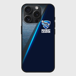 Чехол силиконовый для Apple iPhone 15 Pro матовый Rocket league logo