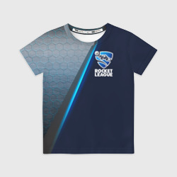 Детская футболка 3D Rocket league logo