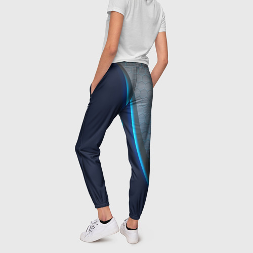 Женские брюки 3D с принтом ROCKET LEAGUE, вид сзади #2