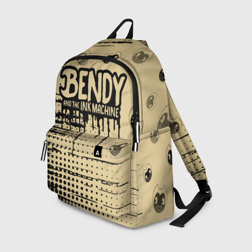 Рюкзак 3D с принтом BENDY AND THE INK MACHINE, вид спереди #2