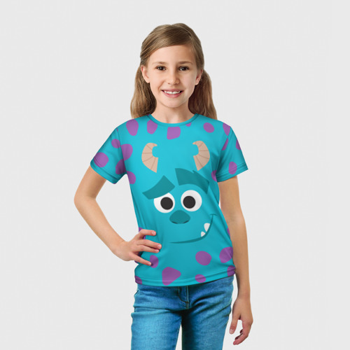 Детская футболка 3D Джеймс Салливан, цвет 3D печать - фото 5