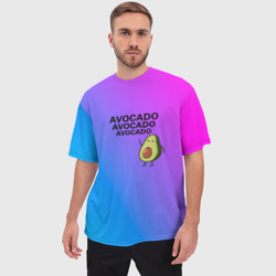 Мужская футболка oversize 3D Авокадо - фото 2